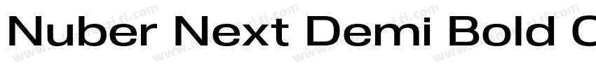 Nuber Next Demi Bold Condensed字体转换